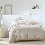 Washed Linen Look Natural Quilt Cover Set [ESSBWLL19AA]