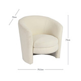 Ava Boucle Occasional Chair [MUSLAVACH23]