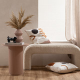 Tully Blush Fluted Side Table [HABLTULLY22D]