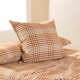 Check Linen Cotton European Pillowcase [HABBCHEEU23]