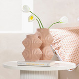 Tansy Blush Decorative Vase in Blush by MUSE | Large, Small - Pillow Talk
