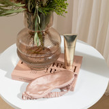 Light Pink Mulberry Silk Eye Mask in LightPink by MUSE | Pillow Talk