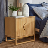 Dutton Natural Bedside Table in Natural by MUSE | Pillow Talk