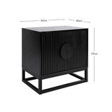 Dutton Black Bedside Table [MUSLDUTTN23B]