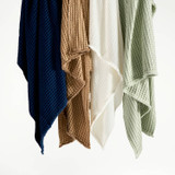 Bamboo Cotton Waffle Extra Large Throw [MUSLBAMLT23]