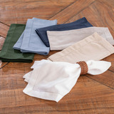 Pelham Forest Green Cotton Table Linen Range [HABLPELHC21H]