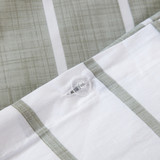 Adria Green Reversible Stripe Quilt Cover Set [HABBADREQC23A]