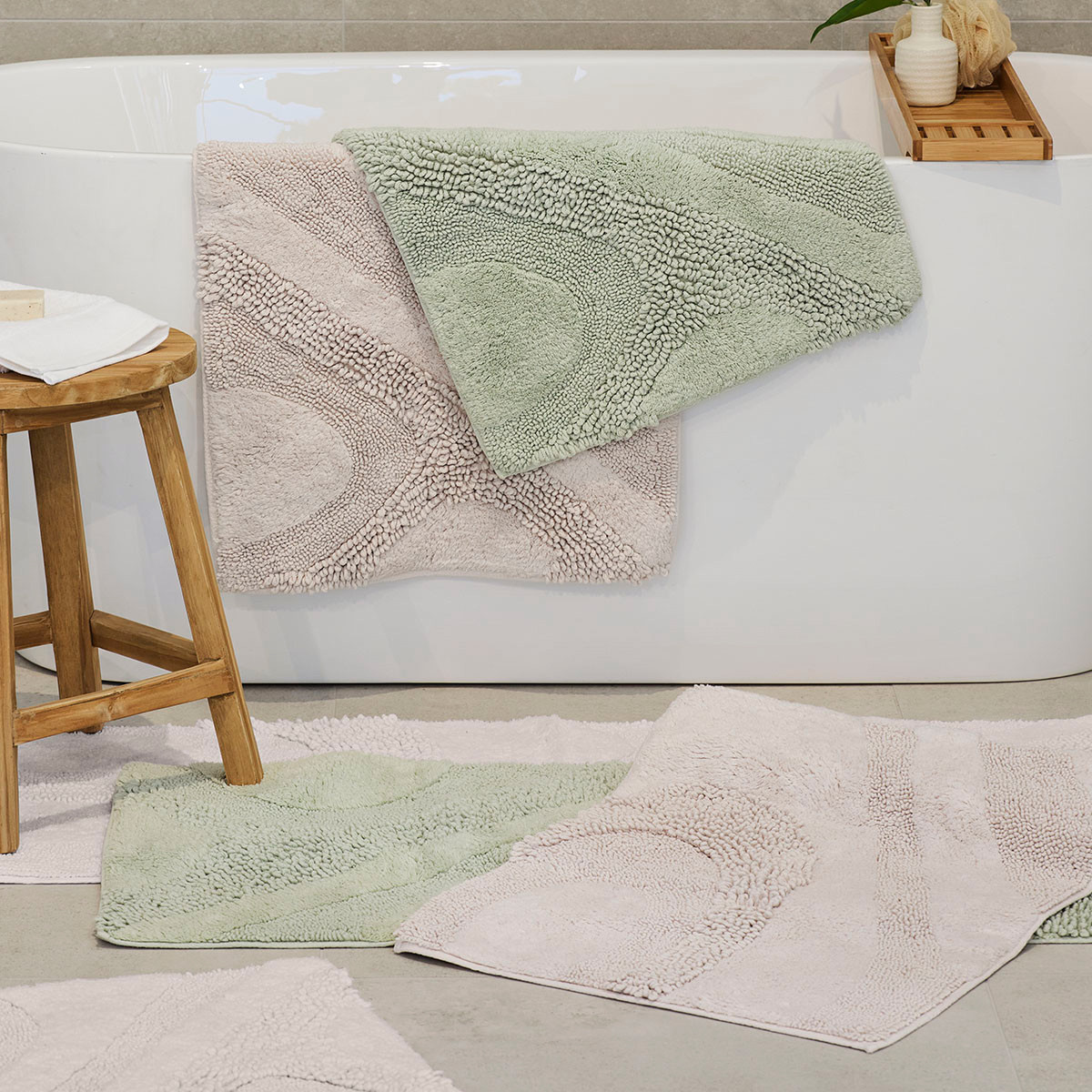 Isla Tufted Bath Mat Pillow Talk