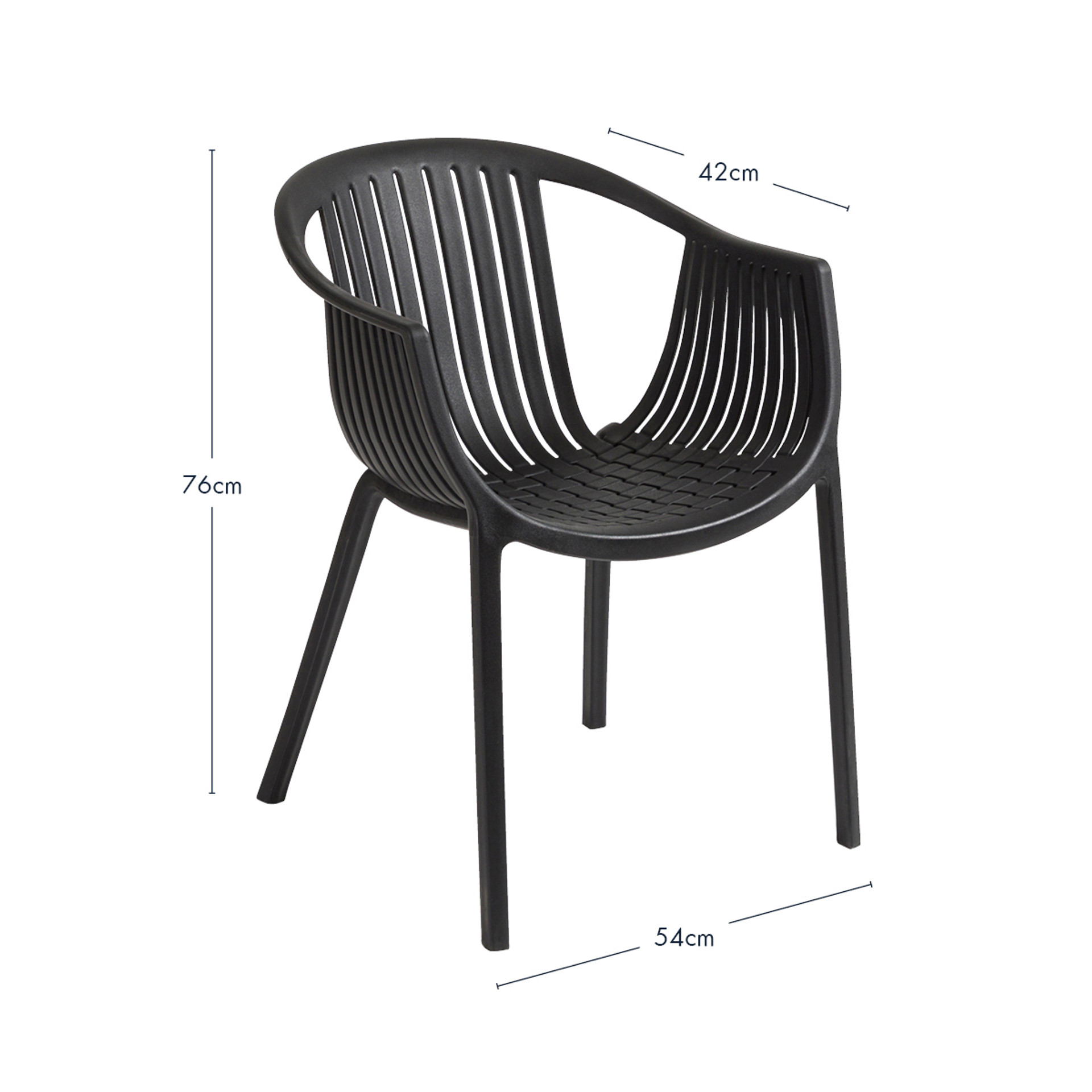 Portsea Black Outdoor Chair Pillow Talk