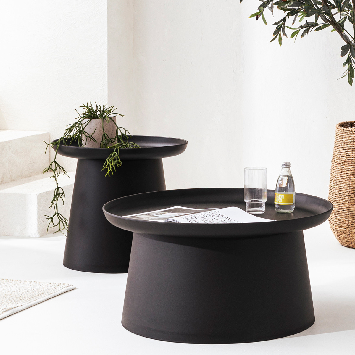 Airlie Black Outdoor Coffee Table - Pillow Talk