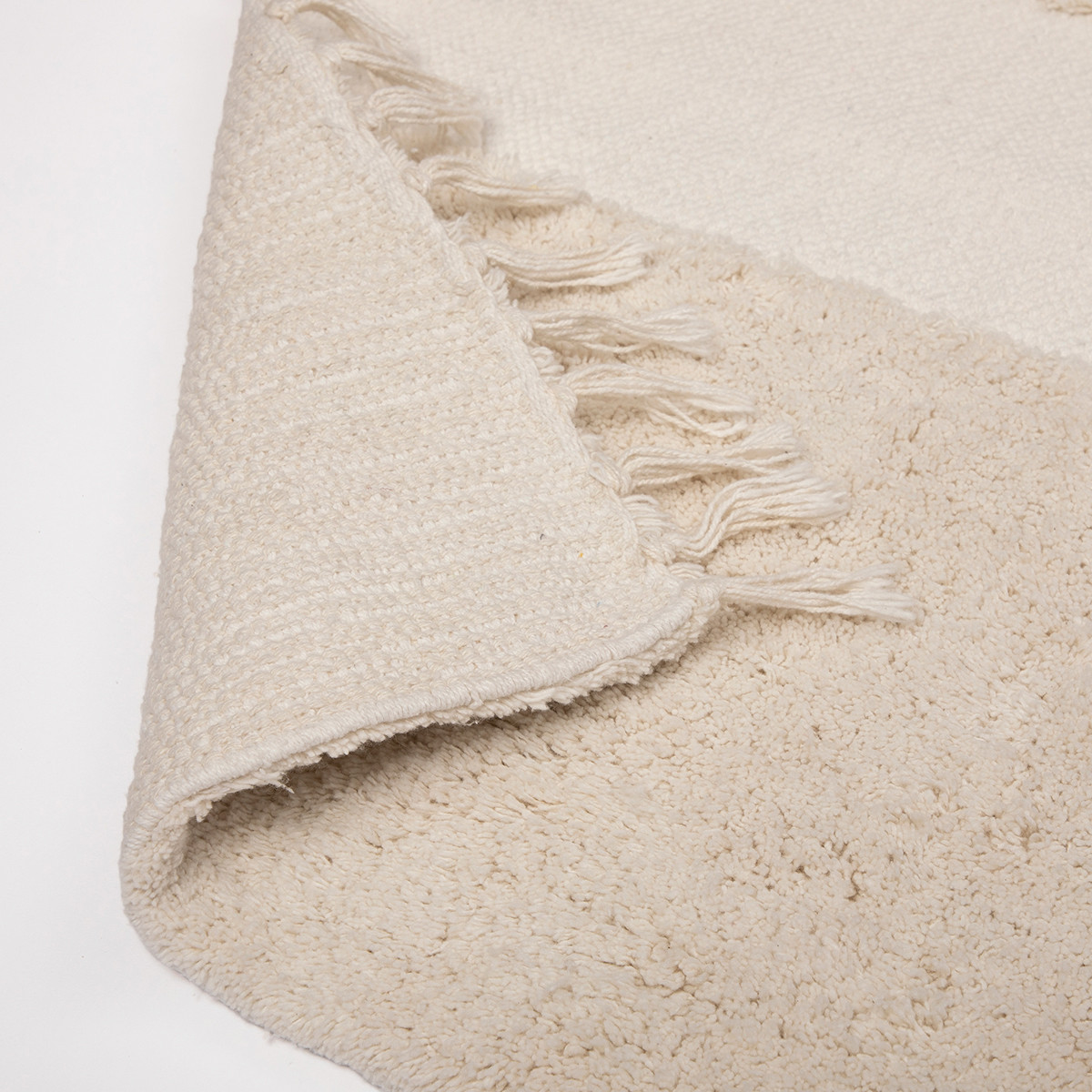 Farrah Moonbeam Geometric Tufted Cotton Rug Pillow Talk