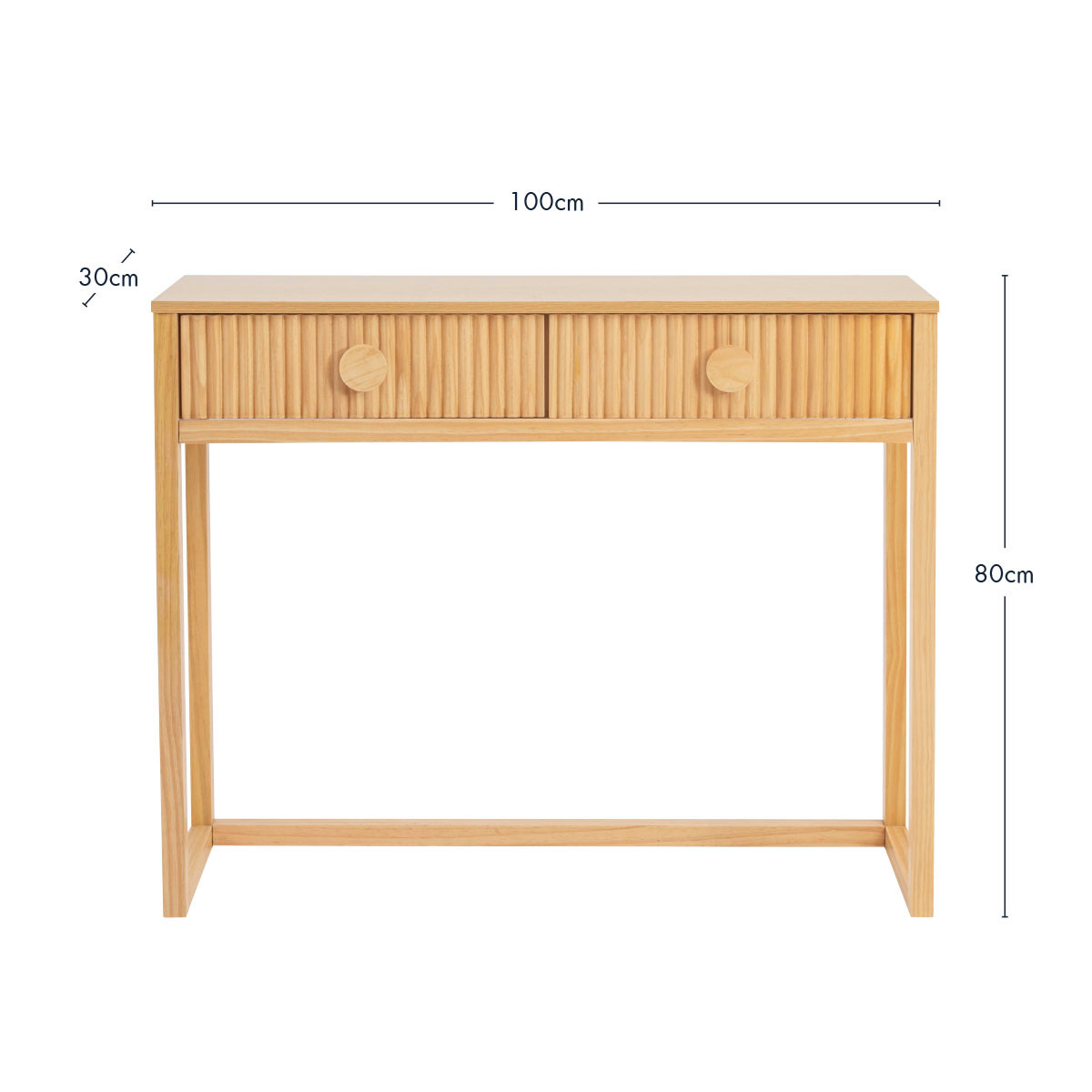 Dutton Natural Console Table - Pillow Talk