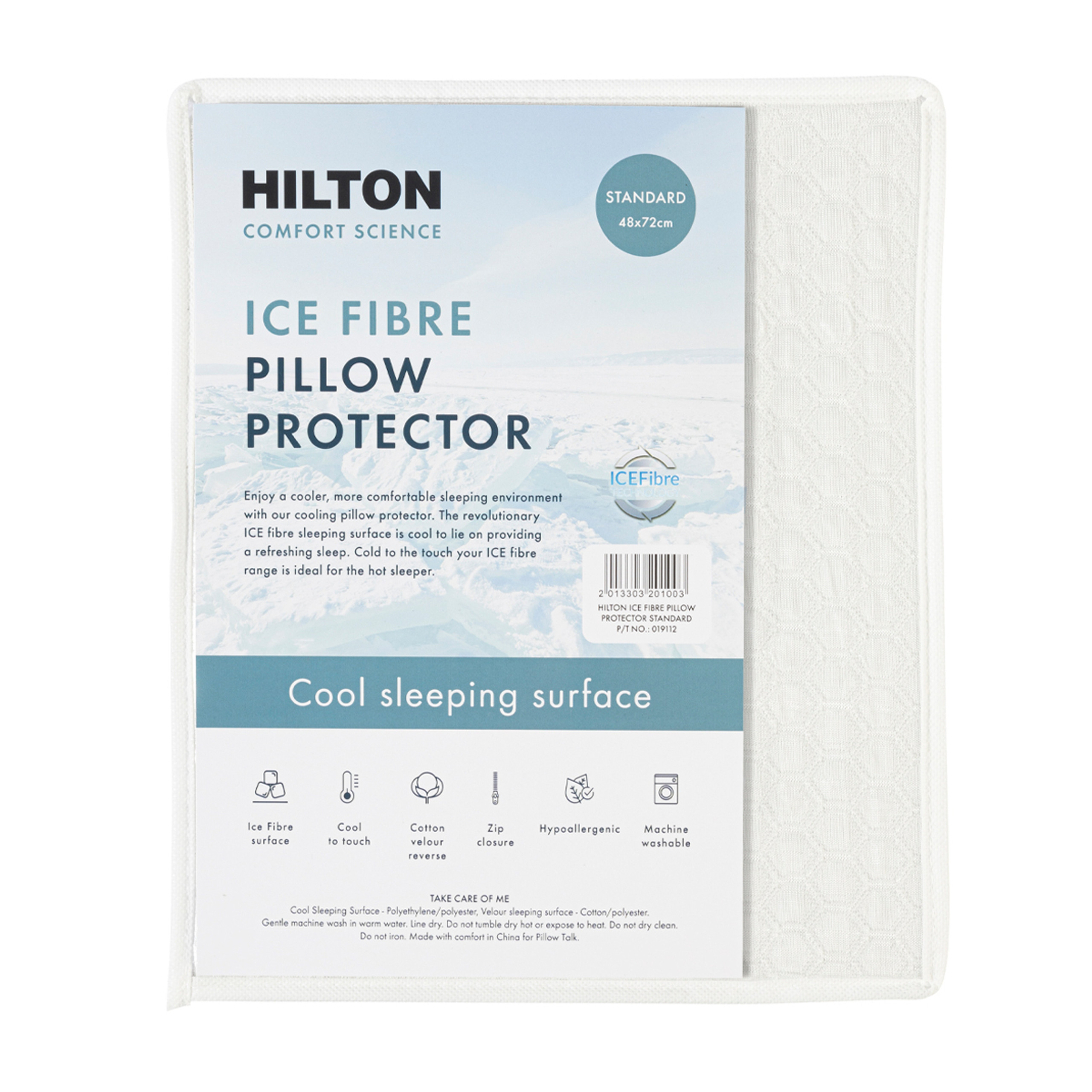 Ice Fibre Standard Pillow Protector Pillow Talk