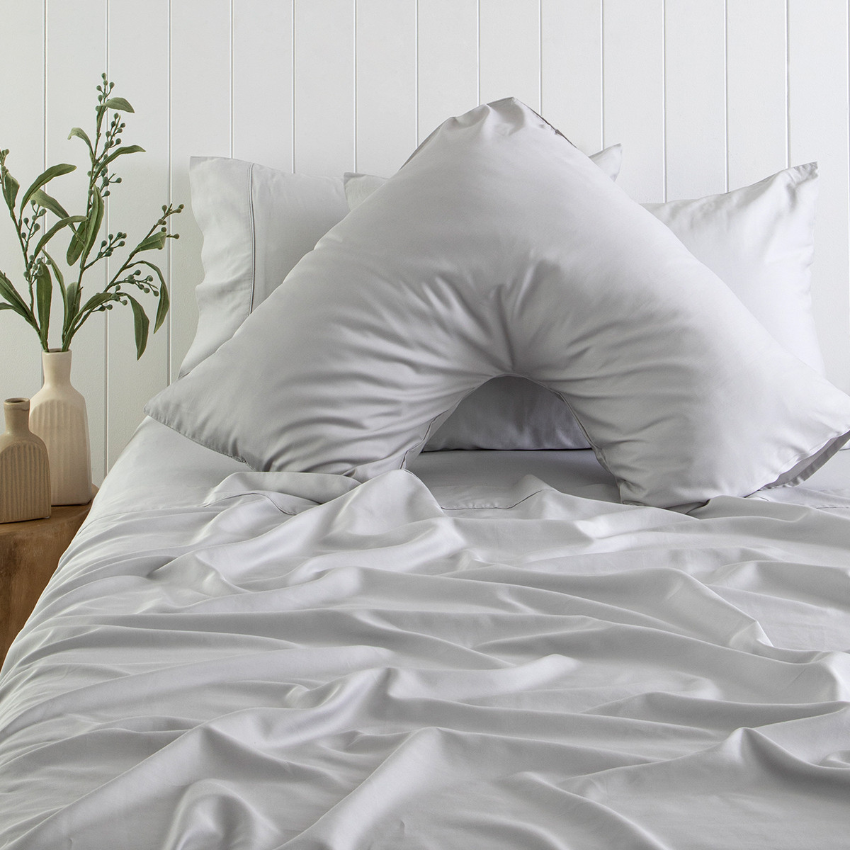 400TC Bamboo Cotton Tri Jumbo Pillowcase Pillow Talk