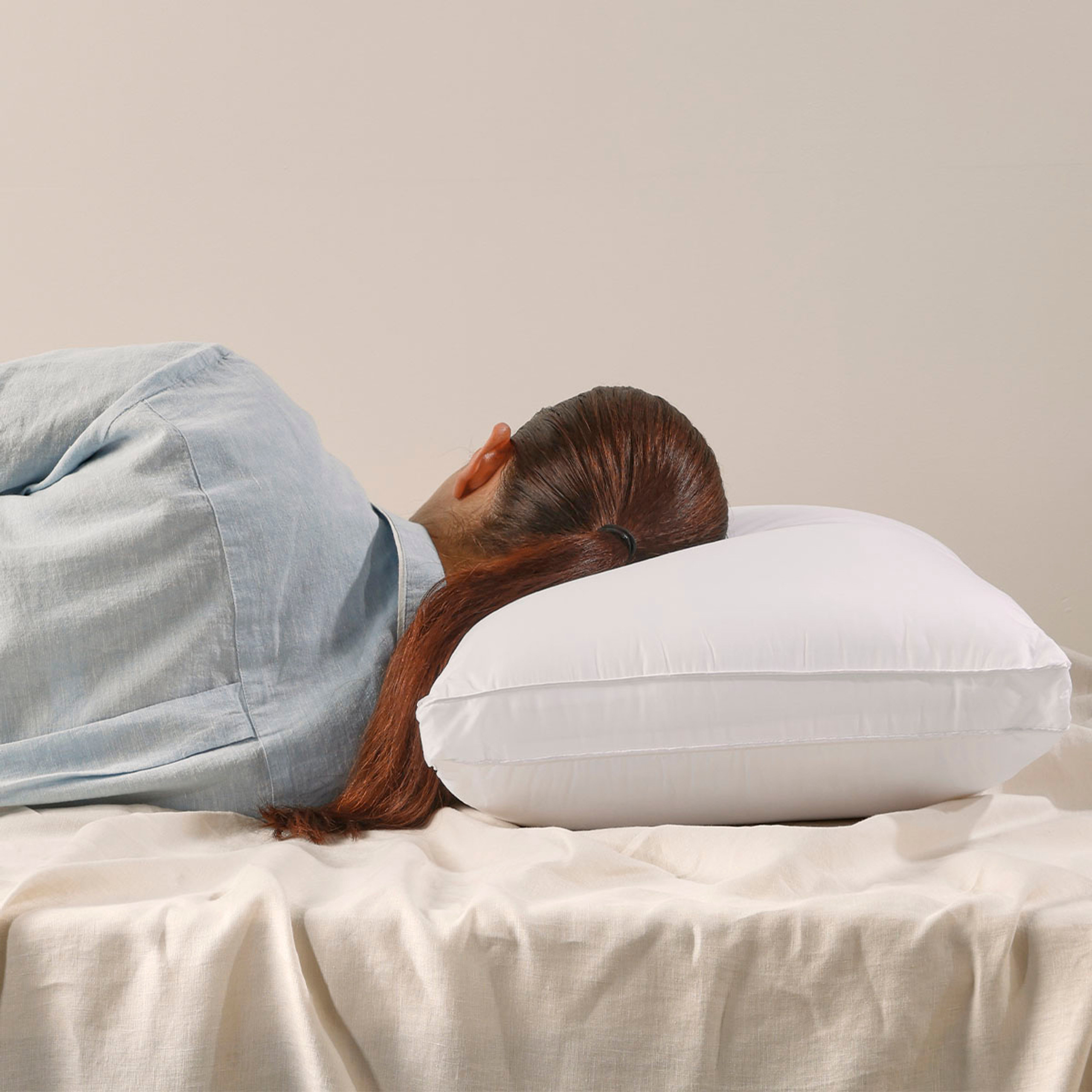 Gusseted High Firm Pillow [HERBGUSTD01B] Pillow Talk