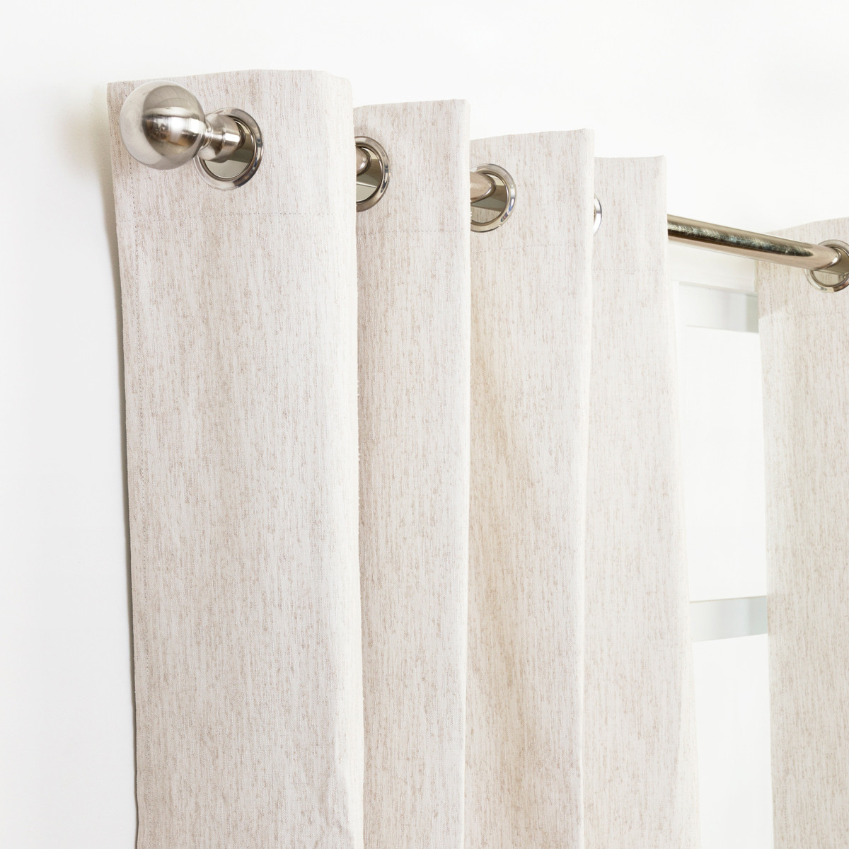 Marina Blockout Beige Curtain Pair Pillow Talk