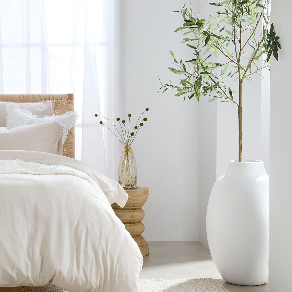 Marly Decorative Large Floor Vase - Pillow Talk