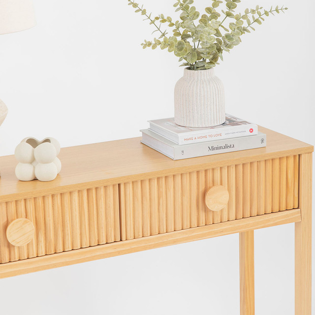 Dutton Natural Console Table - Pillow Talk