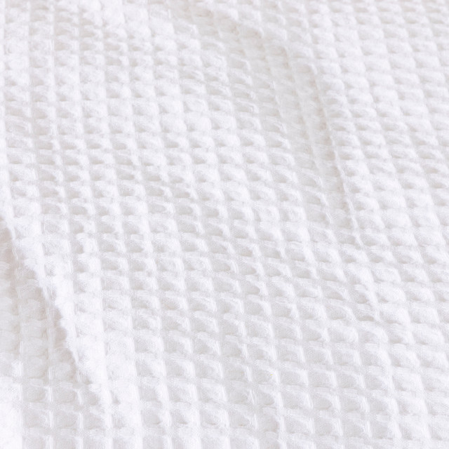 Chunky Waffle White Quilt Cover Set [MUSBCHUNK16C] - Pillow Talk