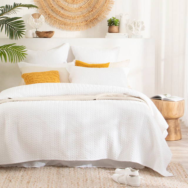 Camden White European Pillowcase Pillow Talk