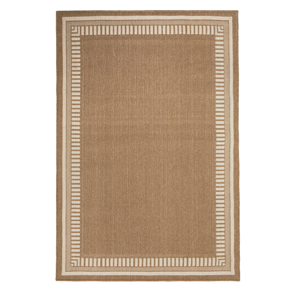 Tannum White Border Large Outdoor Rug Pillow Talk