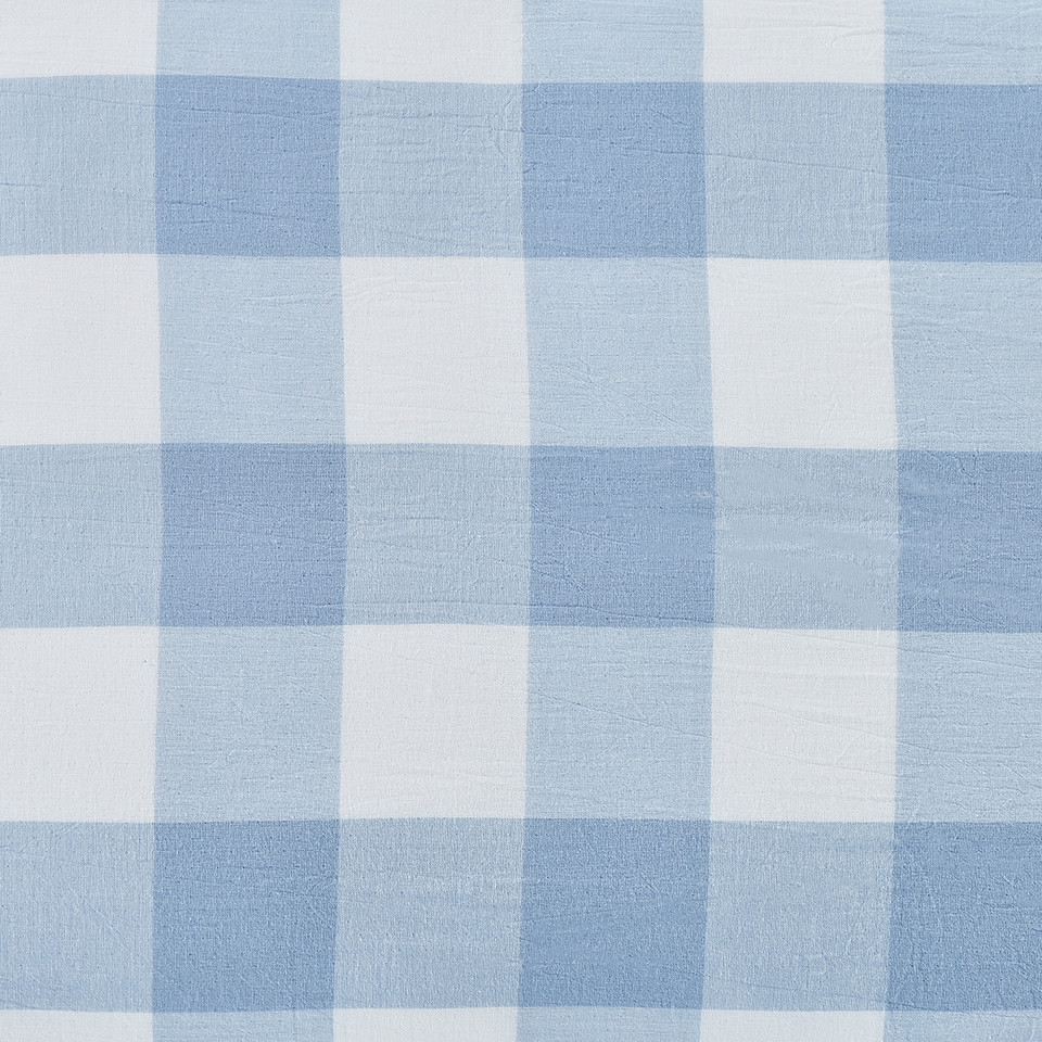 Blue Check Monogram Quilt main image 1