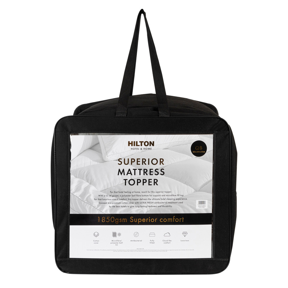 Hotel & Home Superior 1850gsm Mattress Topper Pillow Talk