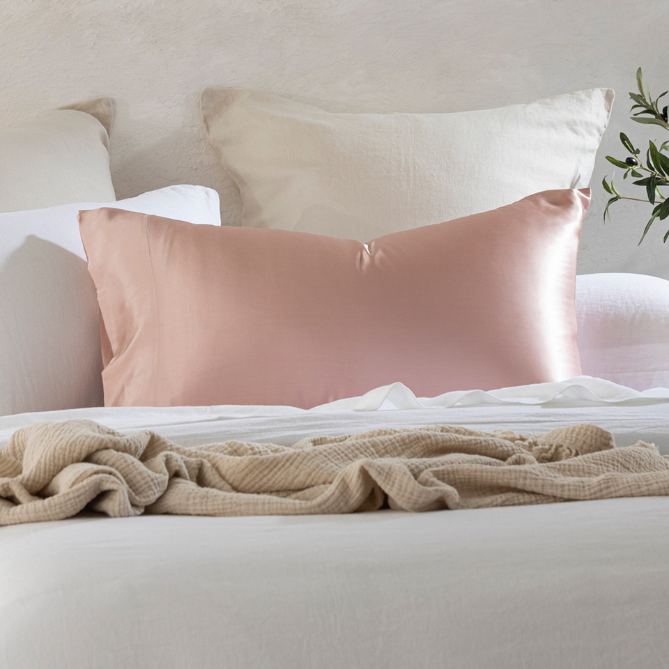 SILPHÉE LIGHT PINK - Silk pillowcases