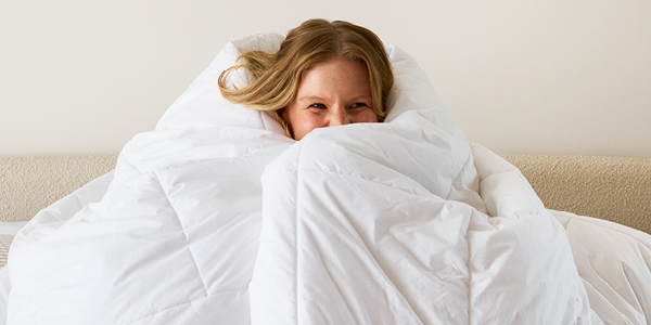 Galentines Day Slumber Party rugged up in a doona