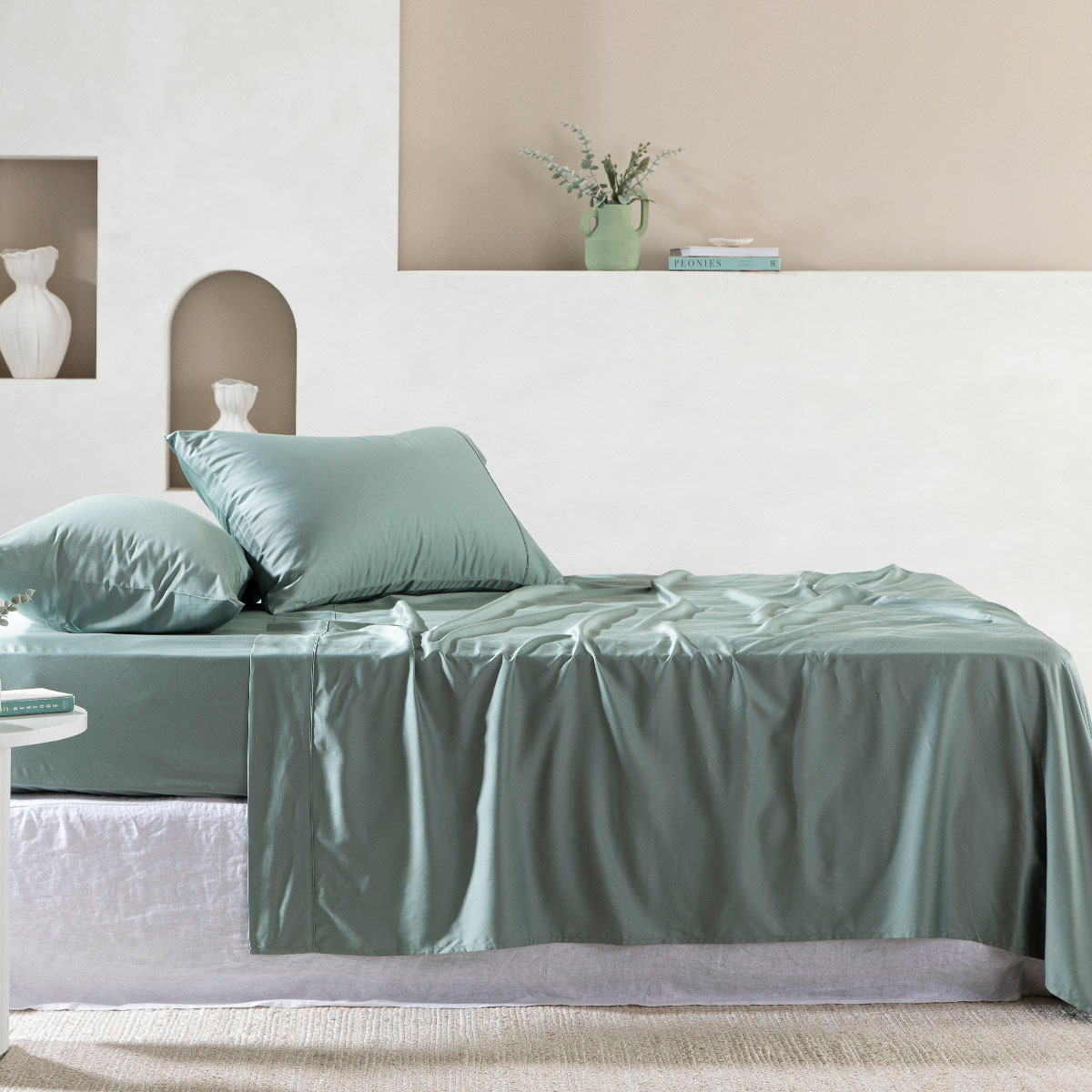 400 Thread Count Bamboo Cotton Sheet Set Single/KS/Double/Queen/King/SK - Picture 13 of 23