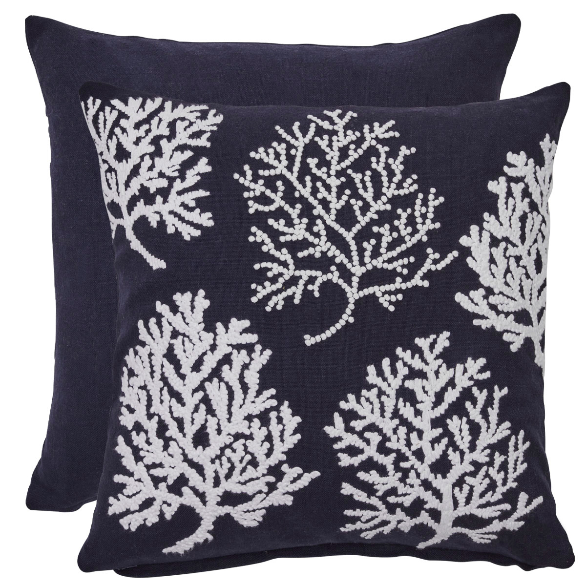 Coral Reef Embroidered Cushion - Picture 8 of 8