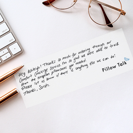 Pillow Talk personal stylist note