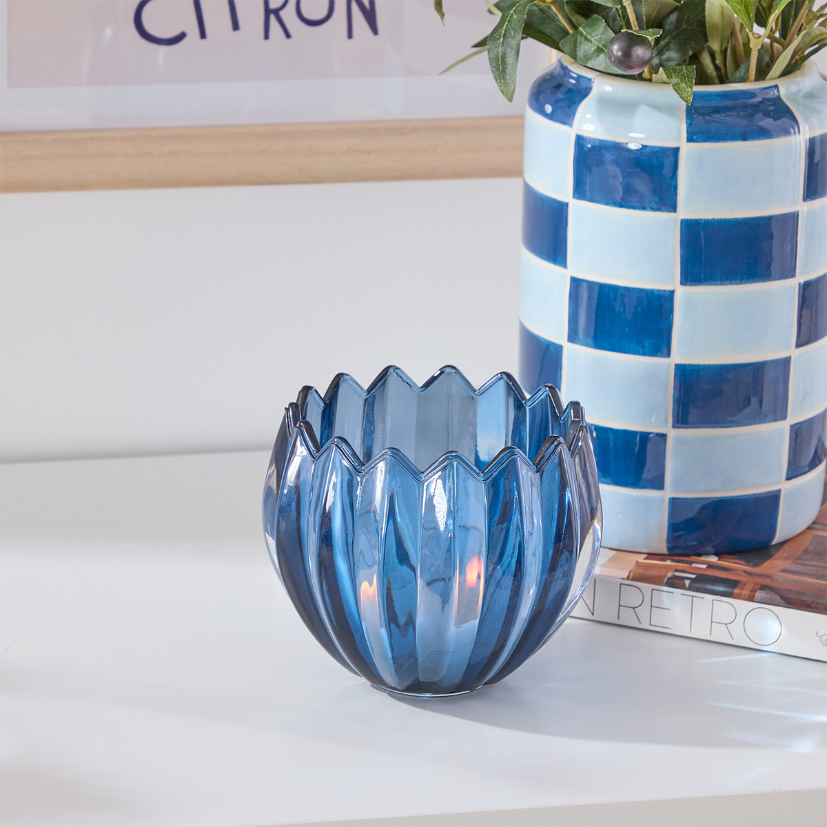 Flora Glass Candle Holder