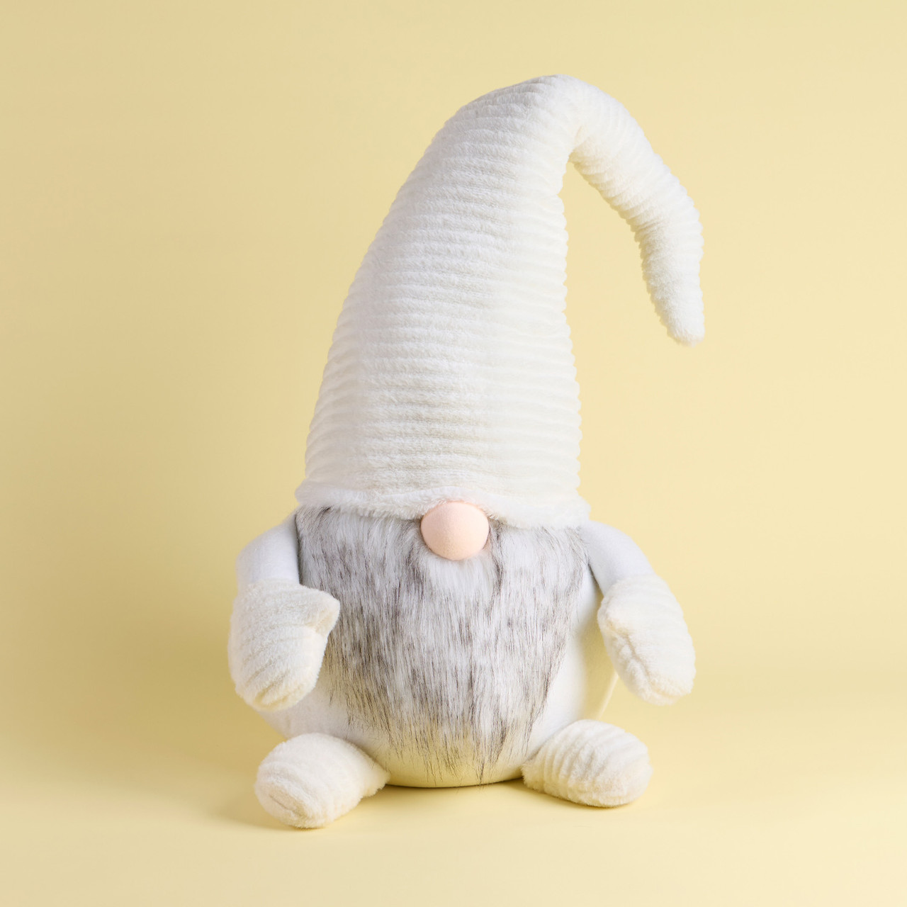 George the Christmas Gnome White Large Plush Decoration