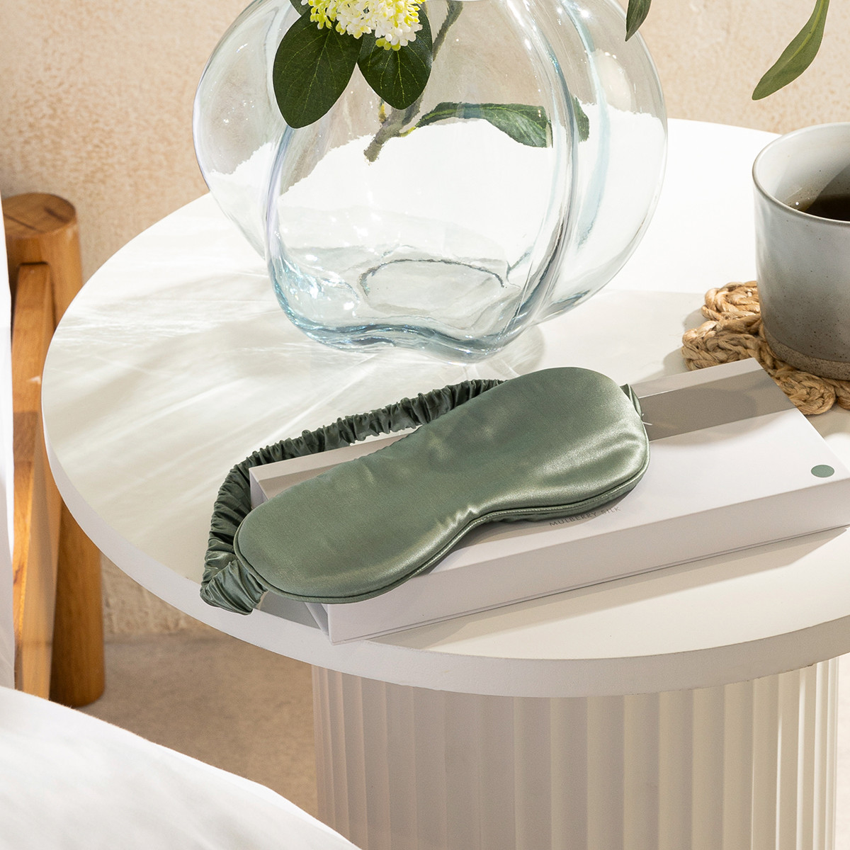 Sage Mulberry Silk Eye Mask