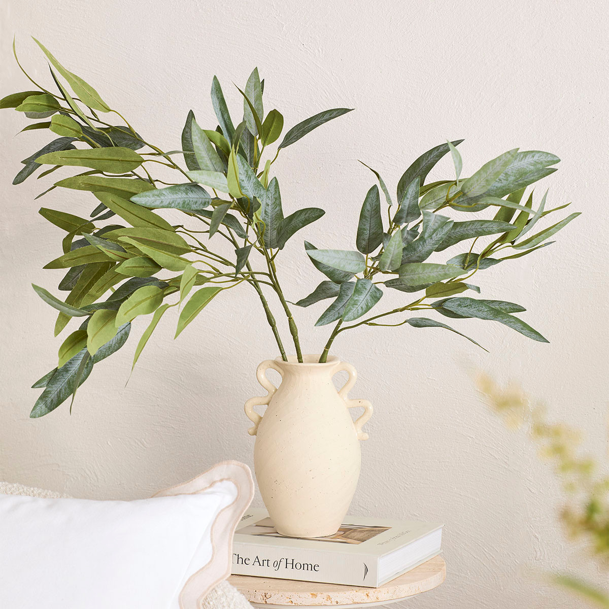 Artificial Dark Eucalyptus Leaf Stem