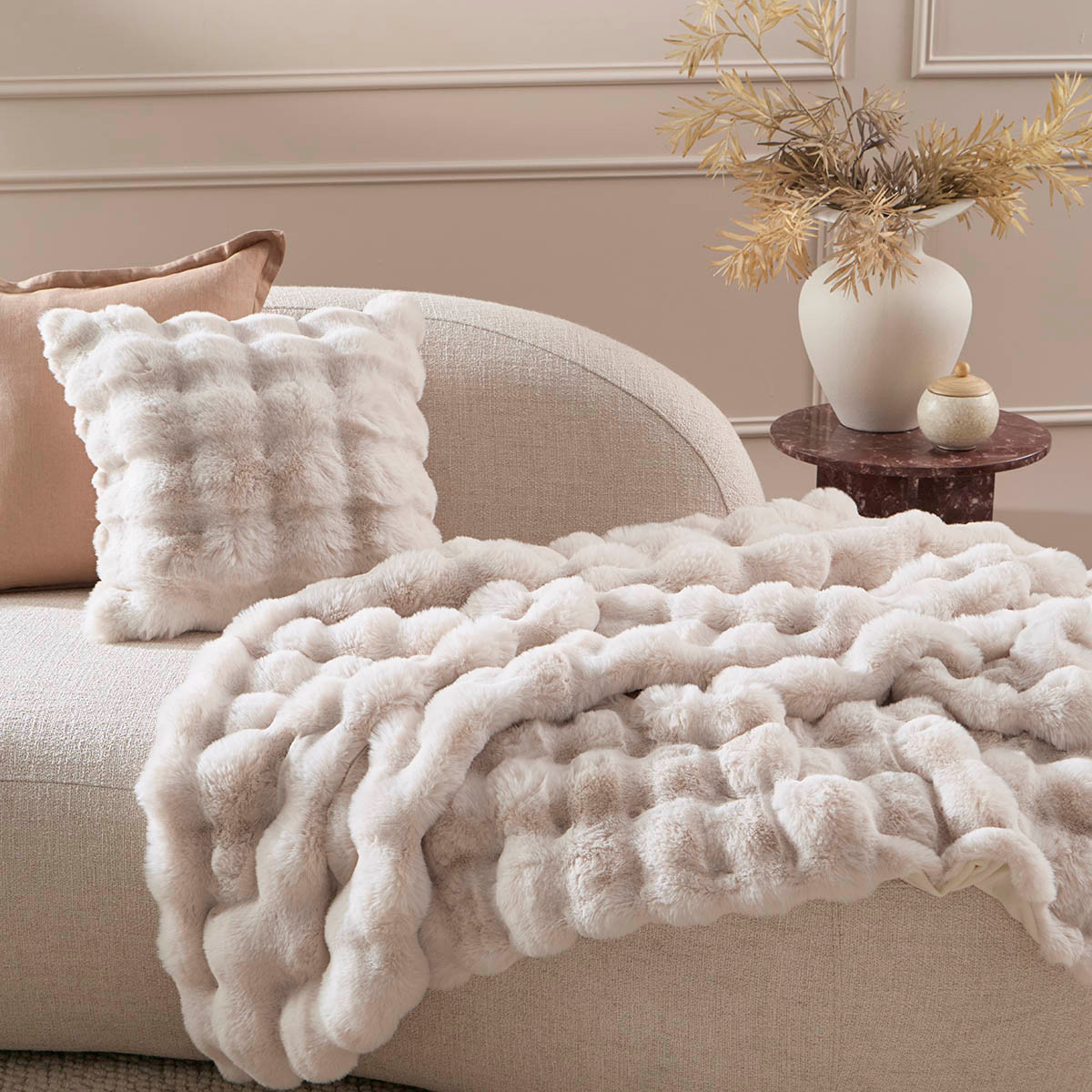 Prague Faux Fur Throw