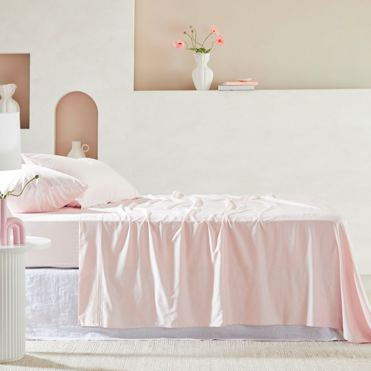 400 Thread Count Bamboo Cotton Sheet Set Single/KS/Double/Queen/King/SK - Picture 18 of 23