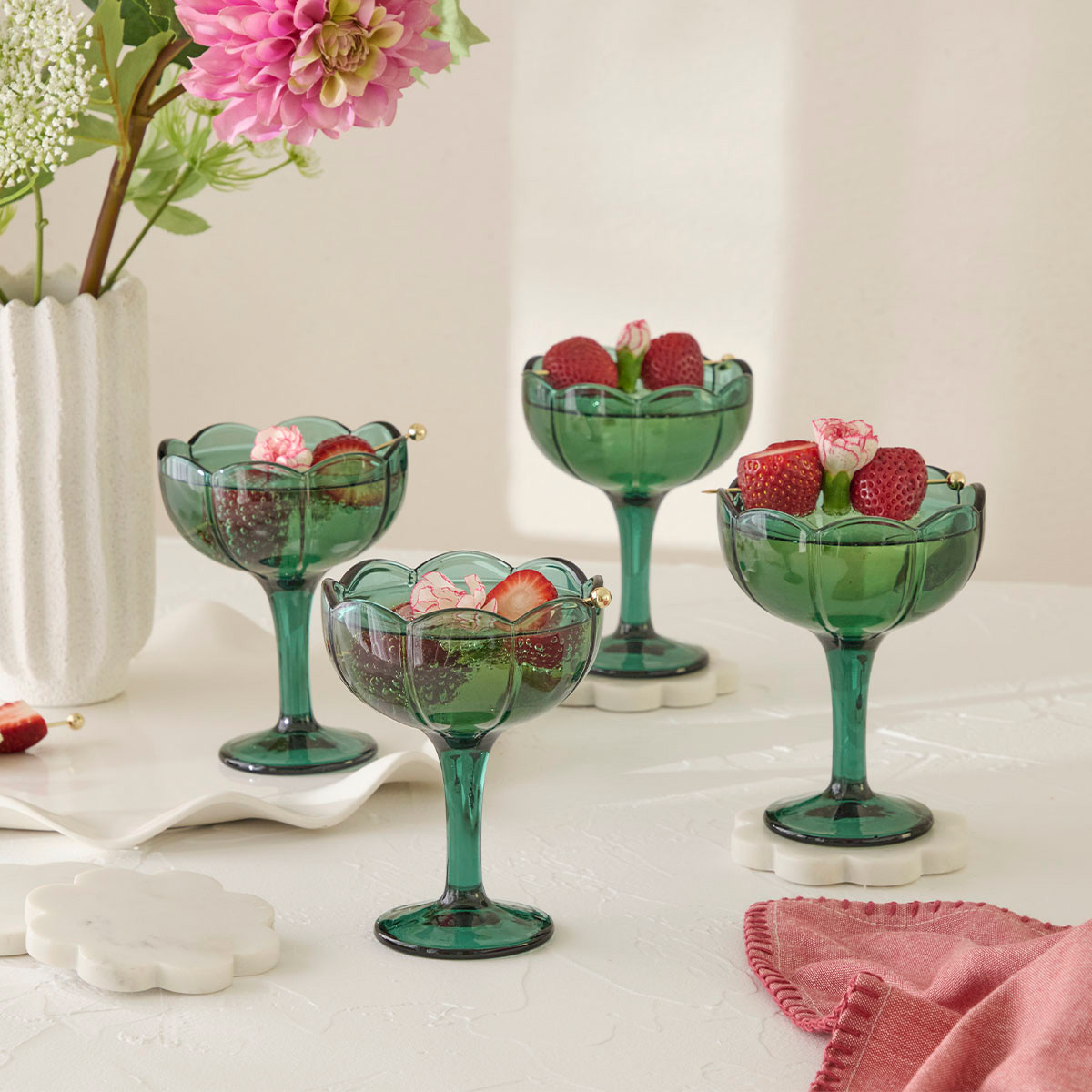 Lilly Cocktail Coupe Glass Set of 4