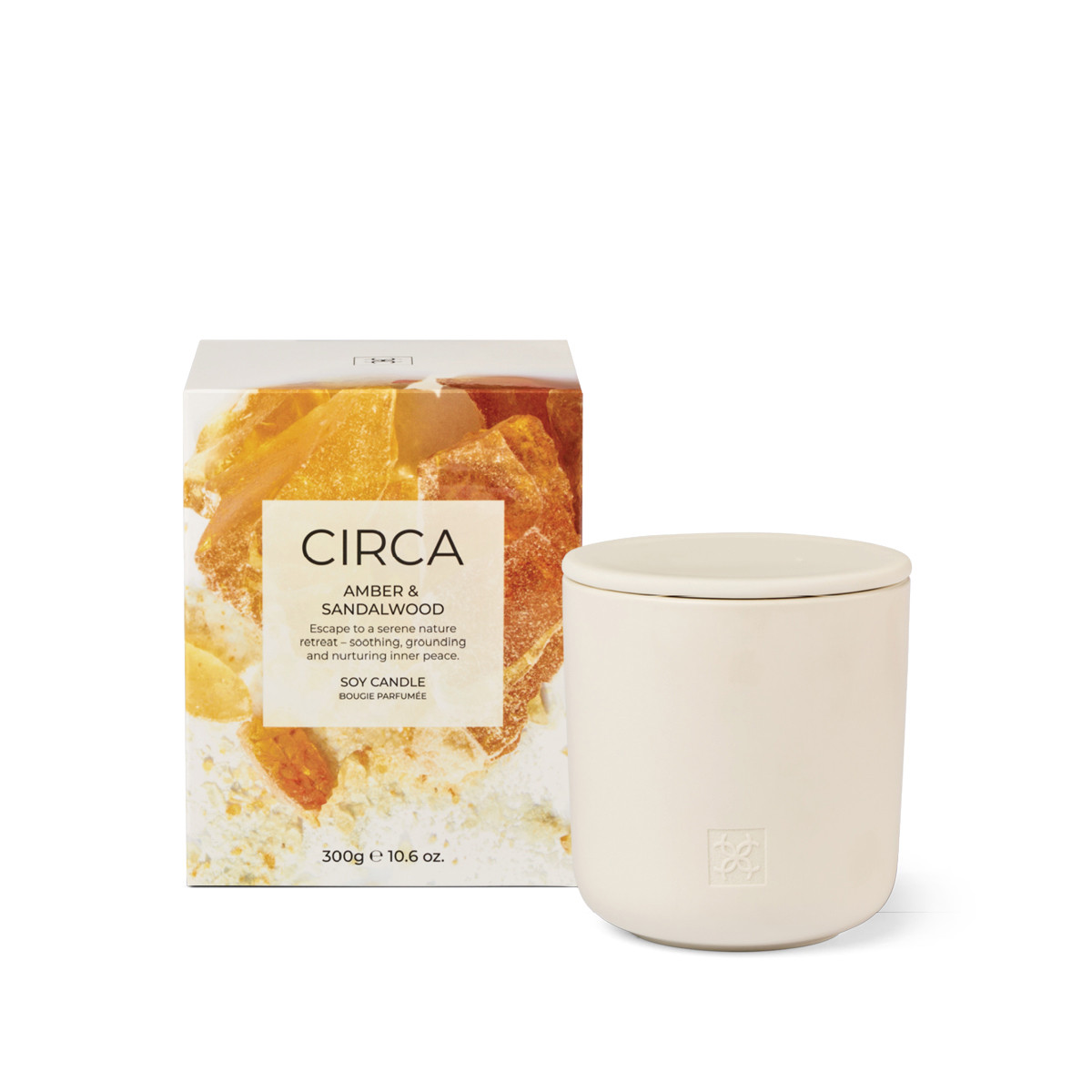 Amber & Sandalwood 300g Candle