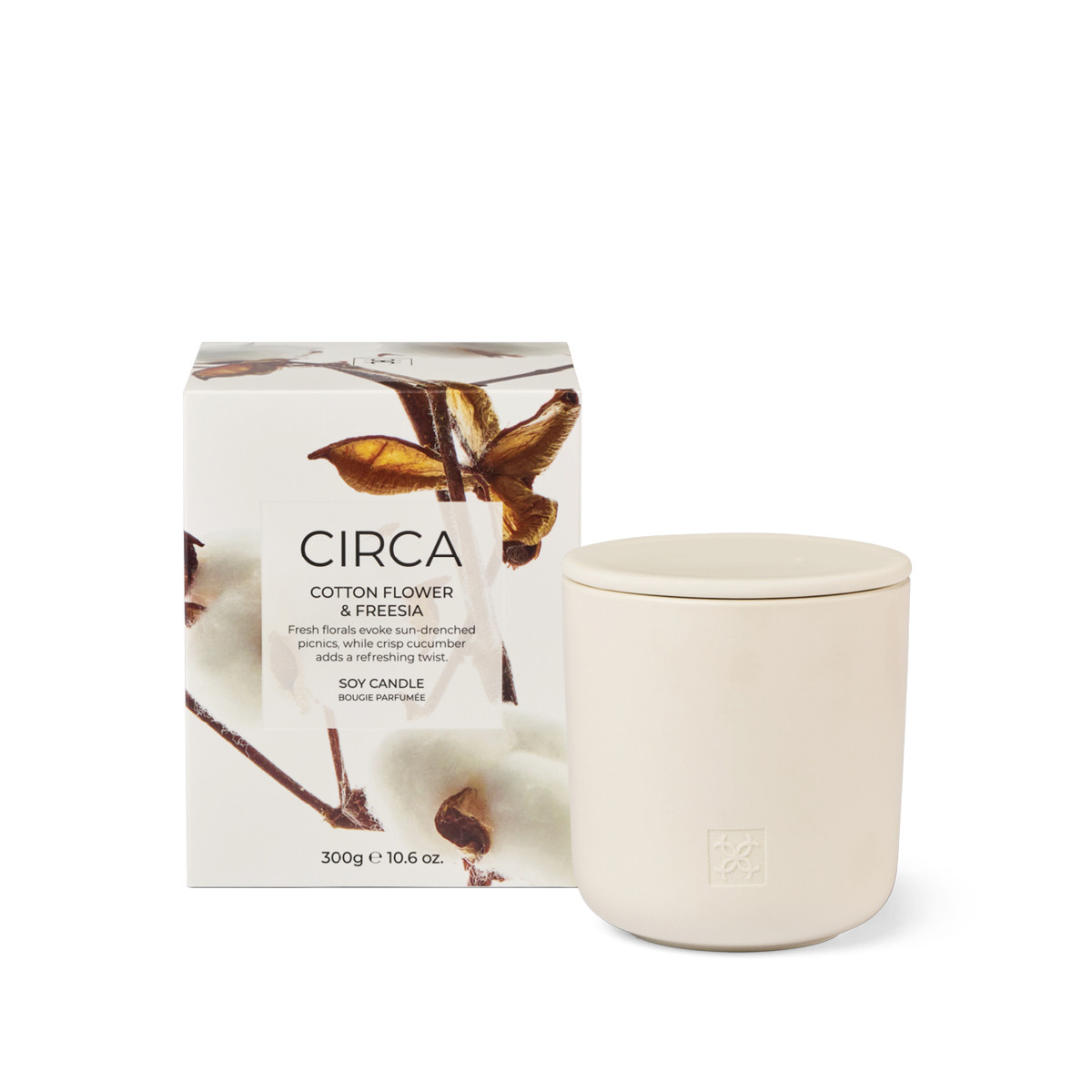 Cotton Flower & Freesia 300g Candle