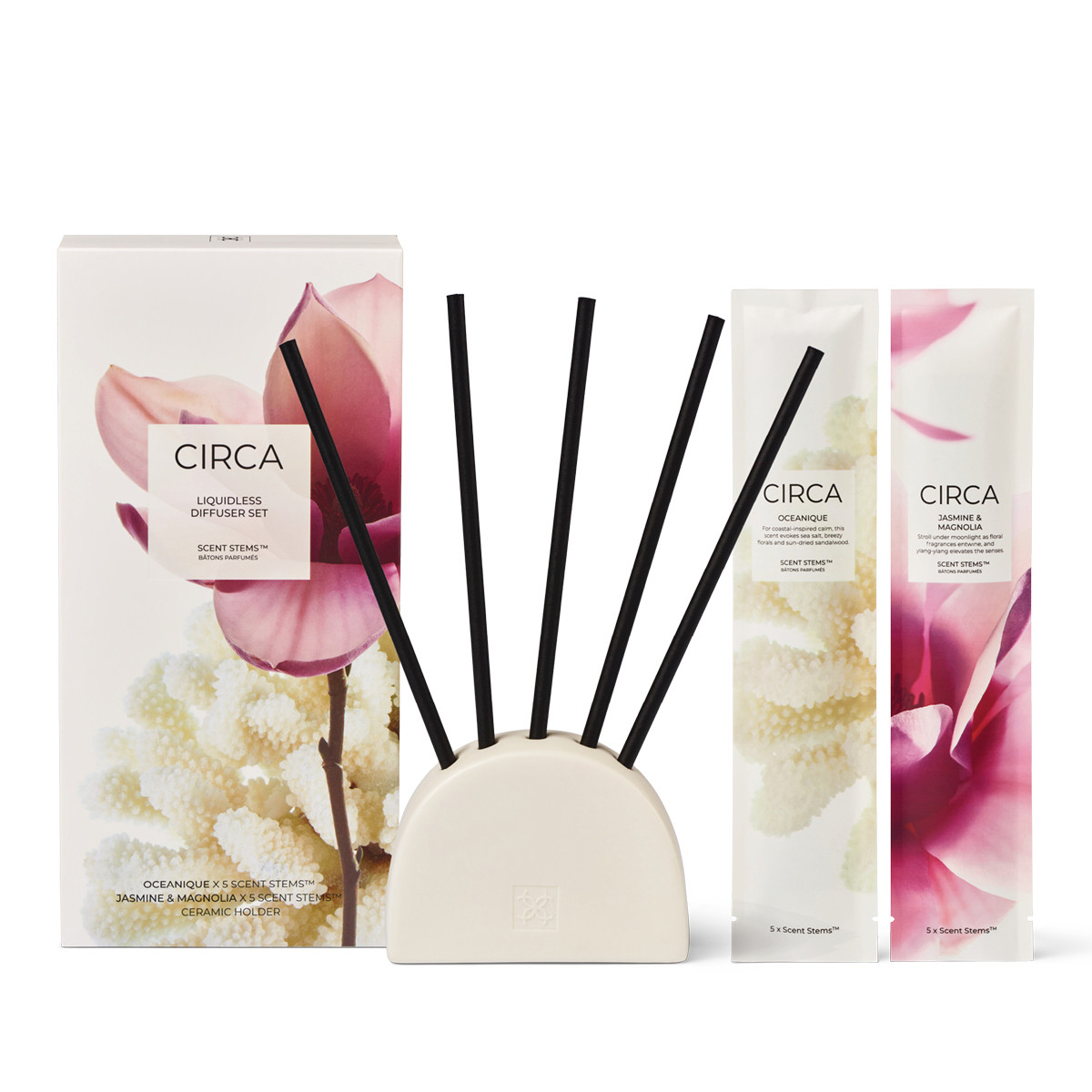 Oceanique & Jasmine & Magnolia Scent Stems Duo