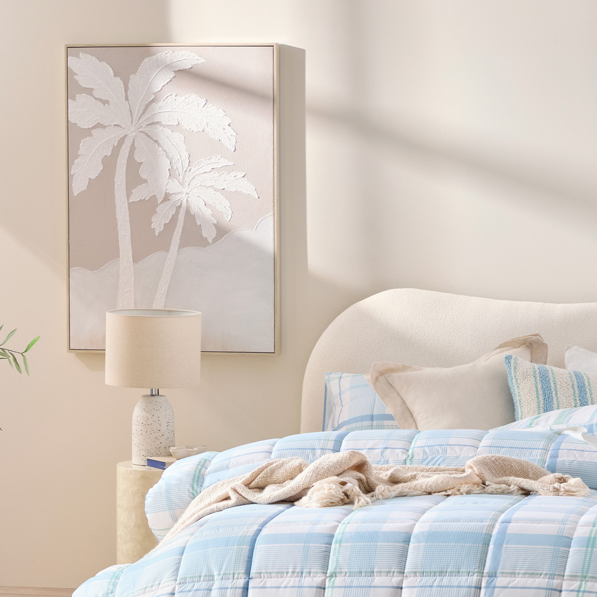 Isla Palm Textured Wall Art