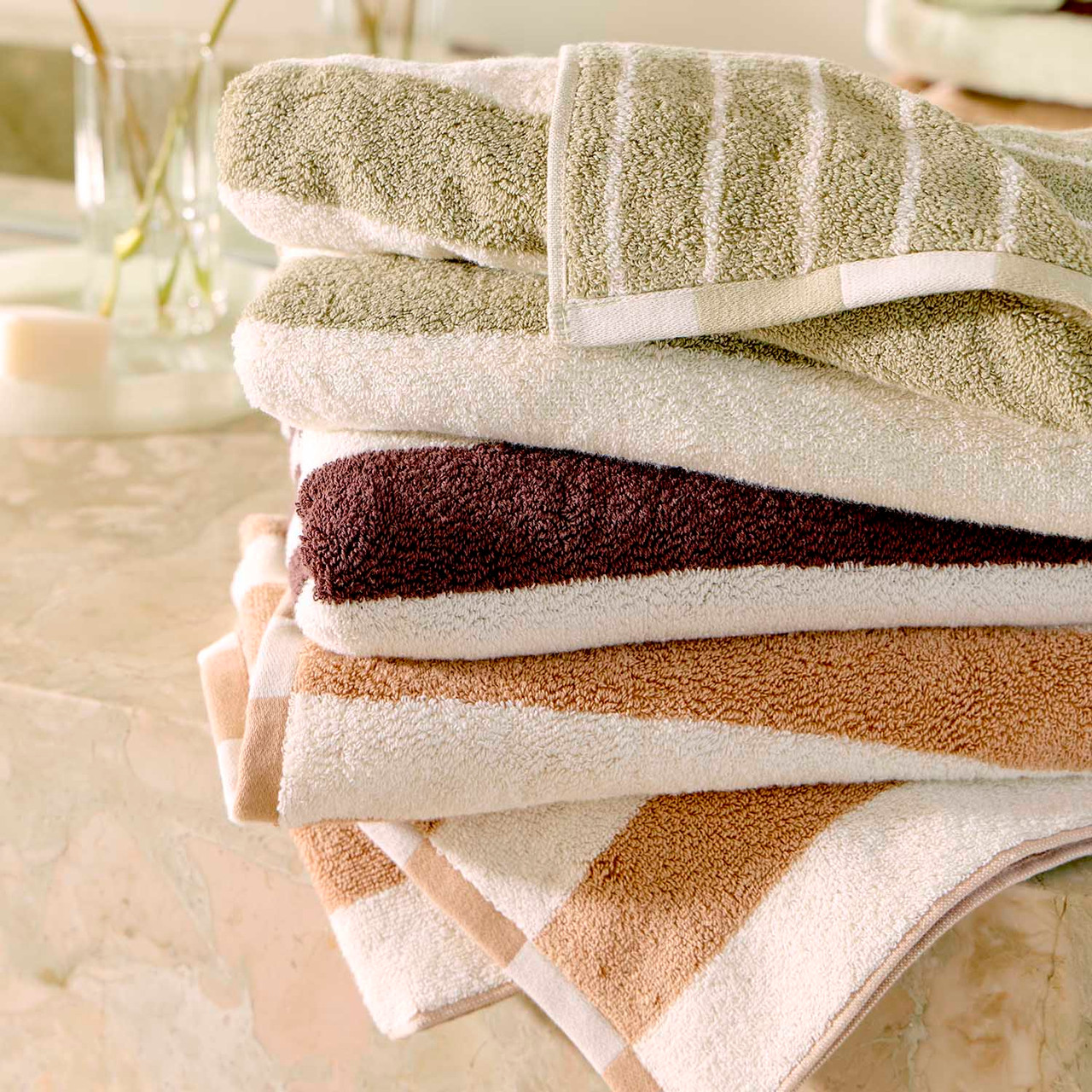Maverick Reversible Stripe Towel Range
