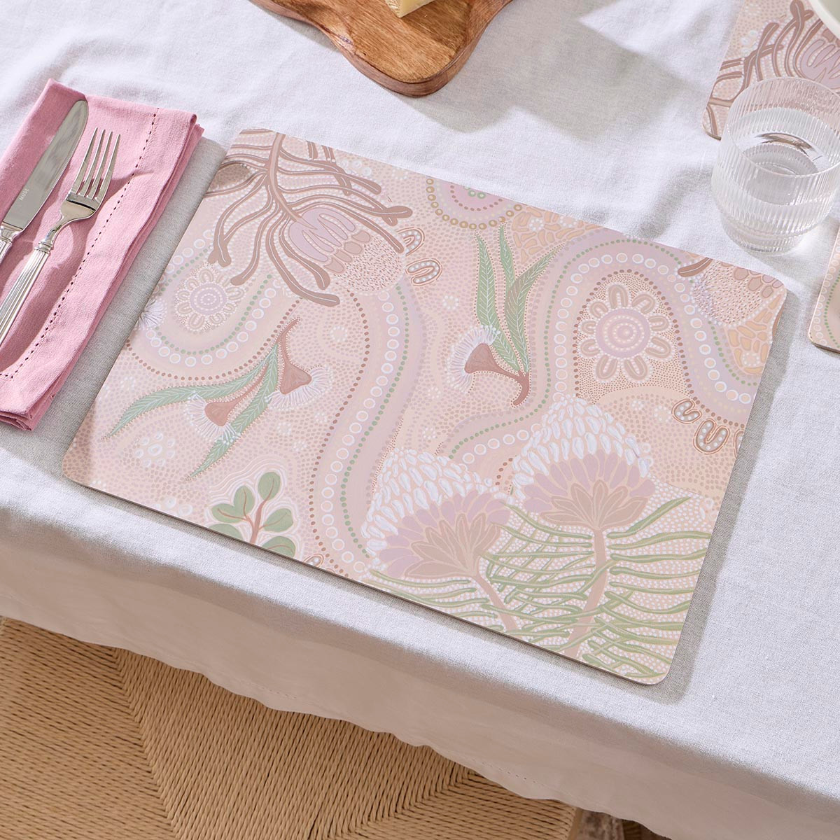 Paths of Rest Cork Placemat Set of 6