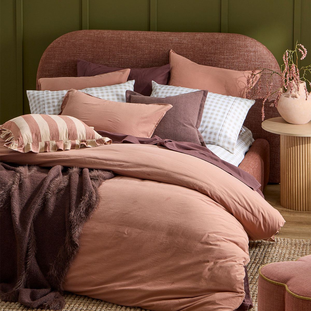 Australian Cotton Caramel Quilt Cover Set