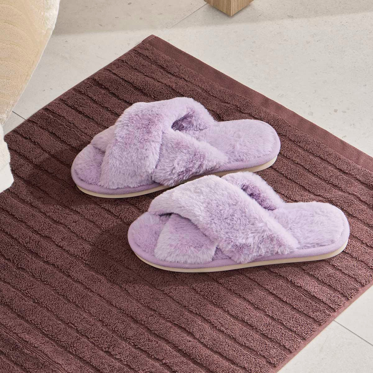 Victoria Faux Fur Slippers