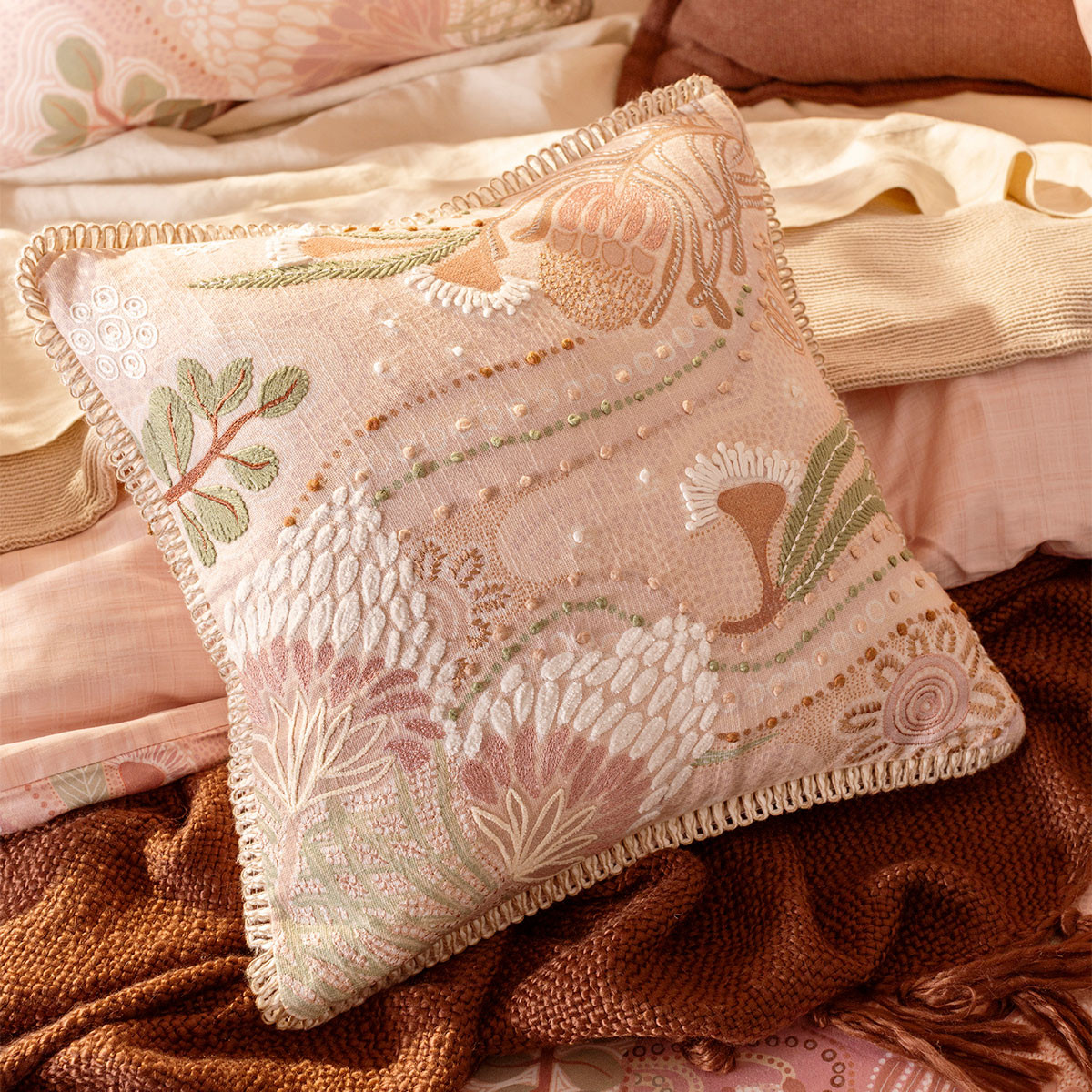 Paths of Rest by Domica Hill Embroidered Cushion
