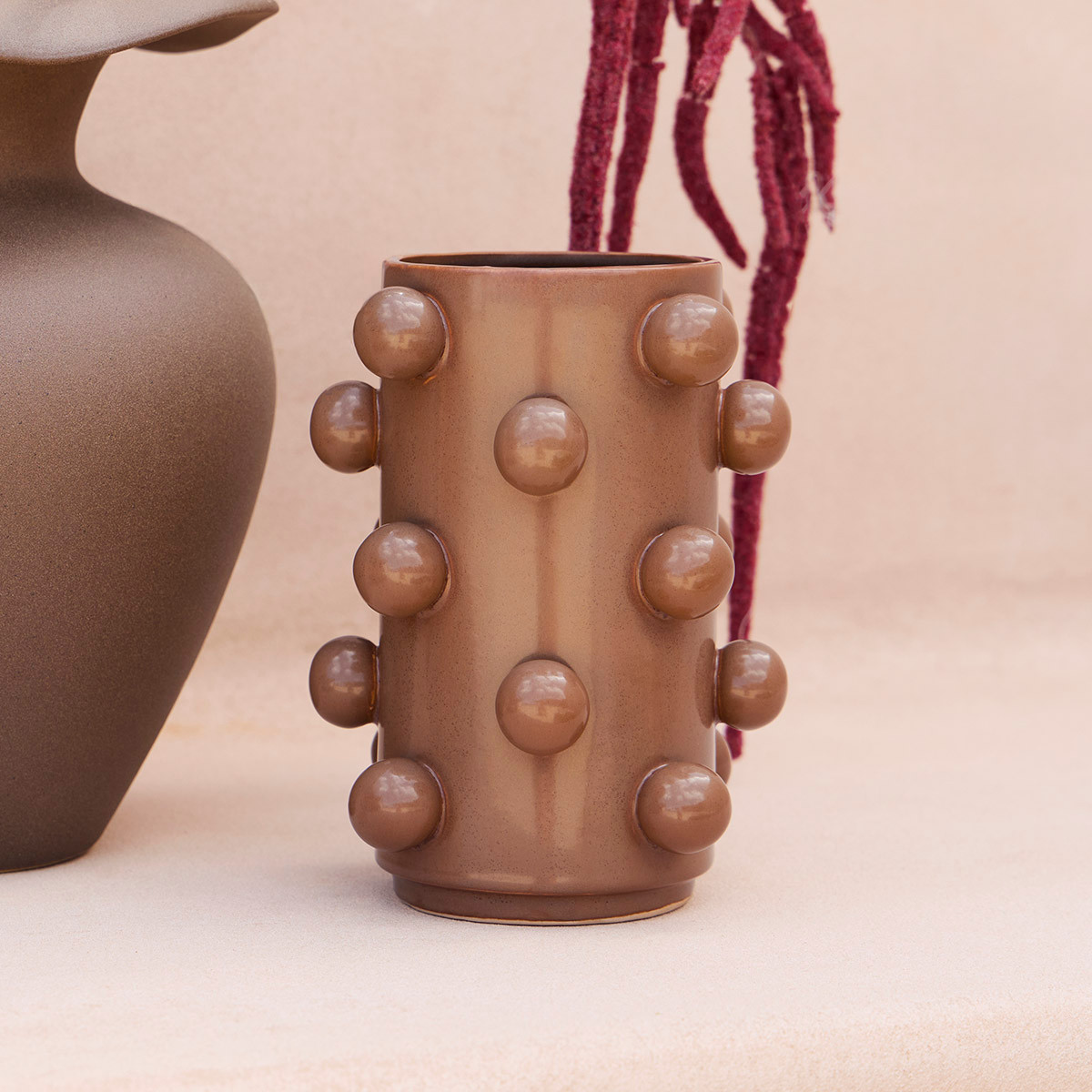 Betty Chocolate Brown Vase