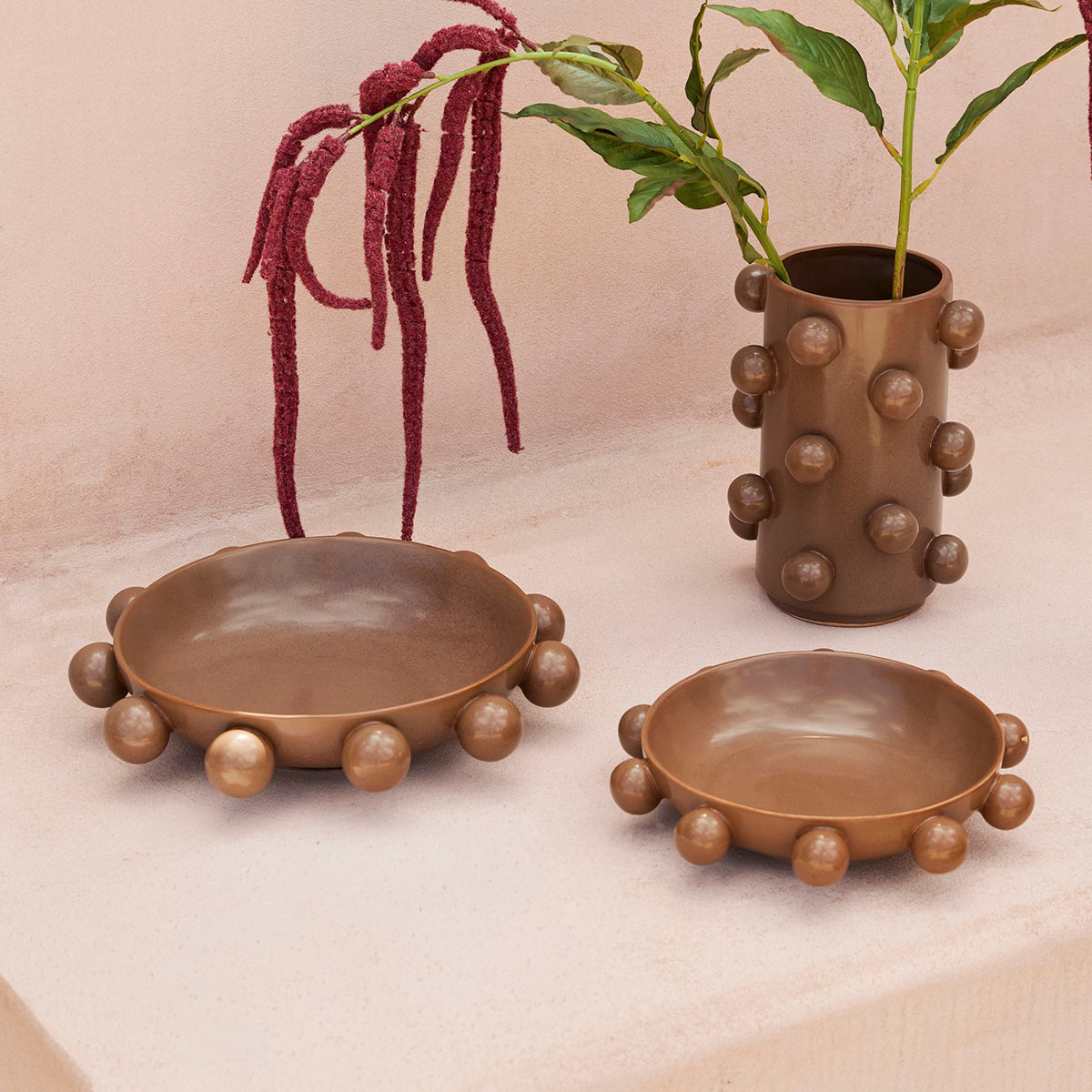 Betty Chocolate Brown Decorative Bowl